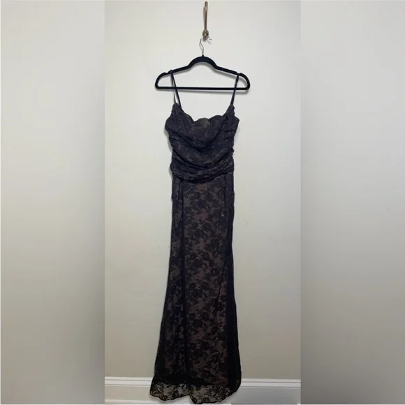 House of CB Artemis Black Maxi Lace Dress - Picture 10 of 14